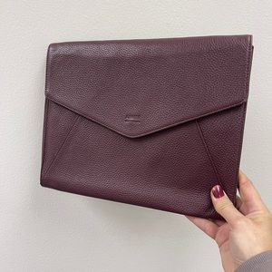 Aimee Kestenberg Envelope Clutch New York State of Mind Burgundy